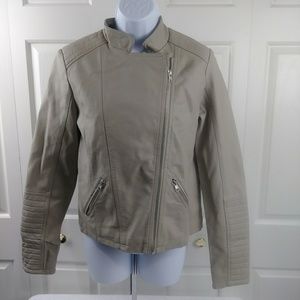 🎯 Metaphor Faux Leather Moto Jacket